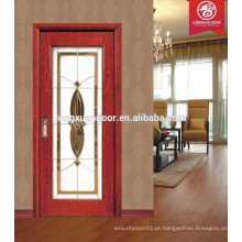 Novas imagens de porta de madeira sólida, vidro de porta de madeira, preço de porta de vidro
